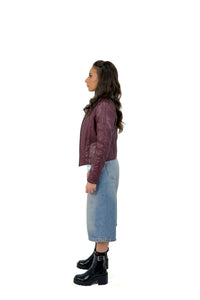 Midnight Wine Biker Jacket