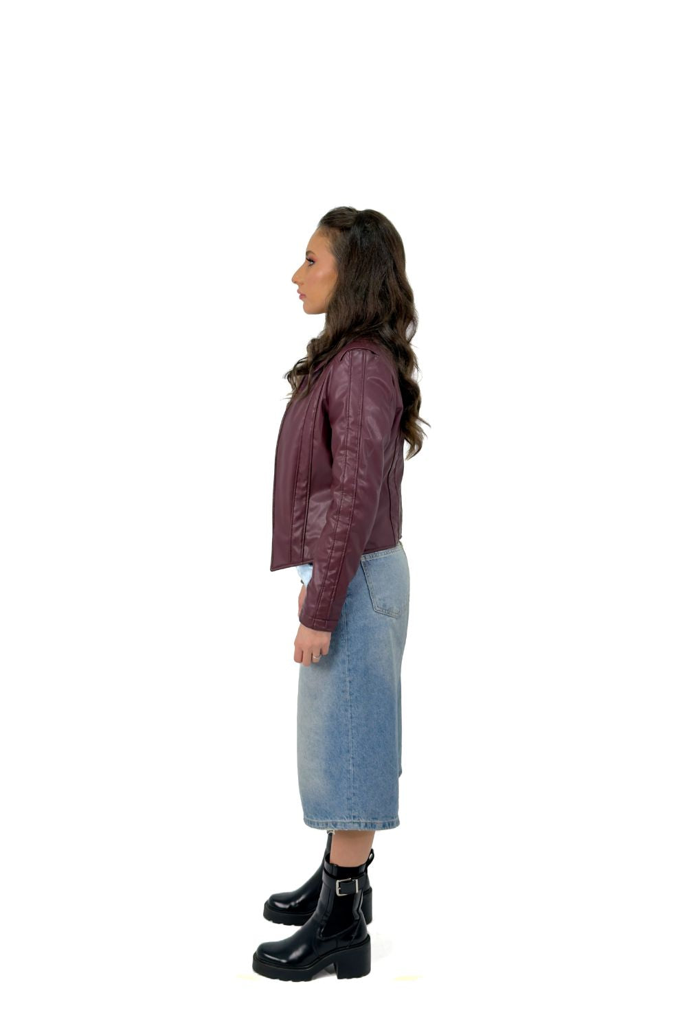 Midnight Wine Biker Jacket