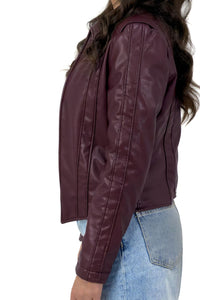 Midnight Wine Biker Jacket